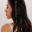 Diadema de Pelo Trenzado de Grava Colorida con Borlas