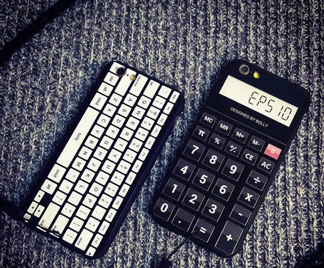 For iPhone 6S 7 7Plus 5 8 8Plus X XS Max SAMSUNG Retro Camera Cassette Tapes Boombox Calculator Keyboard Soft Phone Case Fundas - Korvel