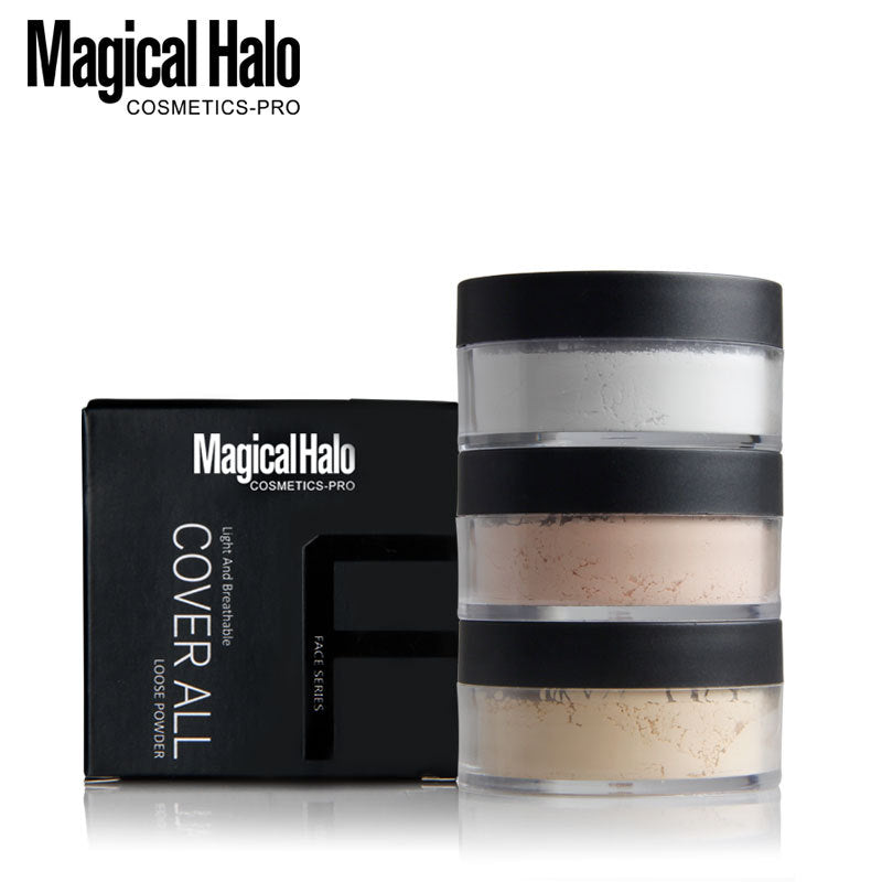 Makeup Magical Halo Three Color Natural Concealer Loose Powder Makeup Powder Waterproof Not Take Off Makeup - Korvel