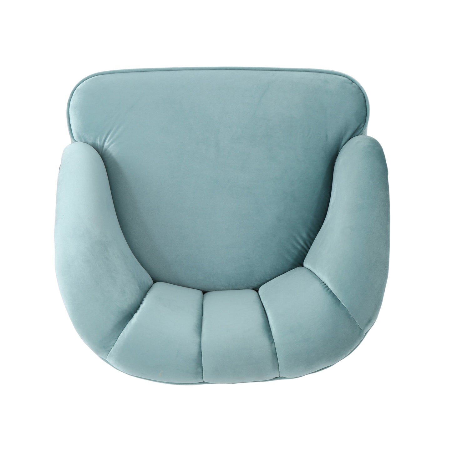 Elegant Blue Velvet Armchair