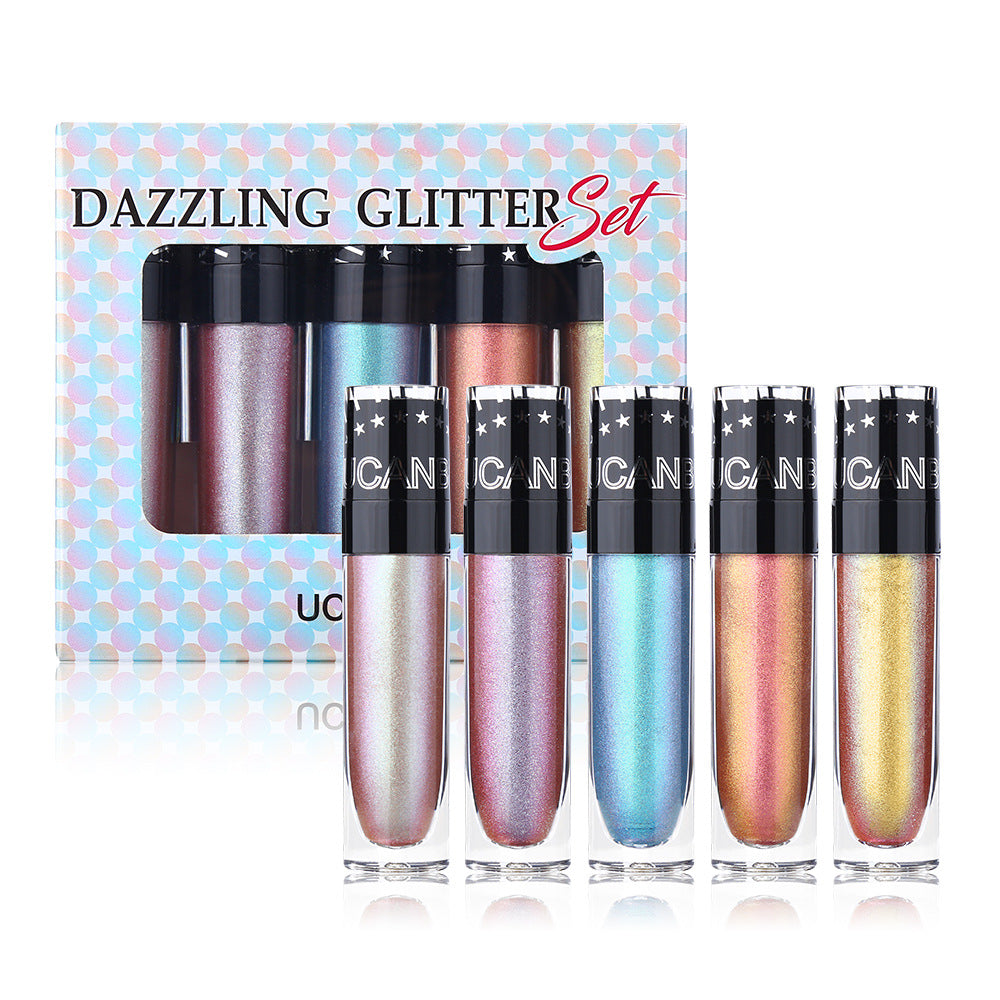 UCANBE New 8 color butterfly pattern diamond flash repair disc chameleon polarized face brightening three dimensional highlight set - Korvel