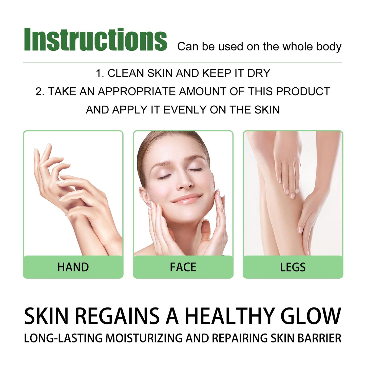 Crème de récupération apaisante à l'aloe vera - Hydratant léger