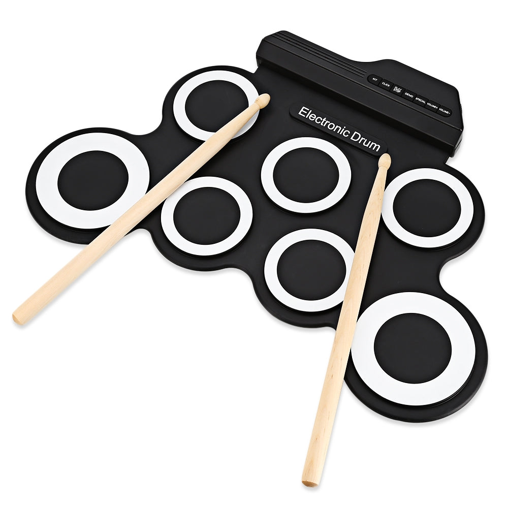 G3002 Kit de batería digital portátil de silicona de 7 pads