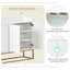 TREXM Modern Sideboard Elegant Buffet Cabinet with Large Storage Space for Dining Room, Entryway (White) - Korvel