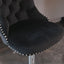 25-33 Inch, Modern Upholstered Chrome base Bar Stools with Back Comfortable Tufted for Home Pub and Kitchen Island（Black,Set of - Korvel