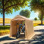 7x12ft Portable Gazebo Storage Shelter with Roll-Up Doors