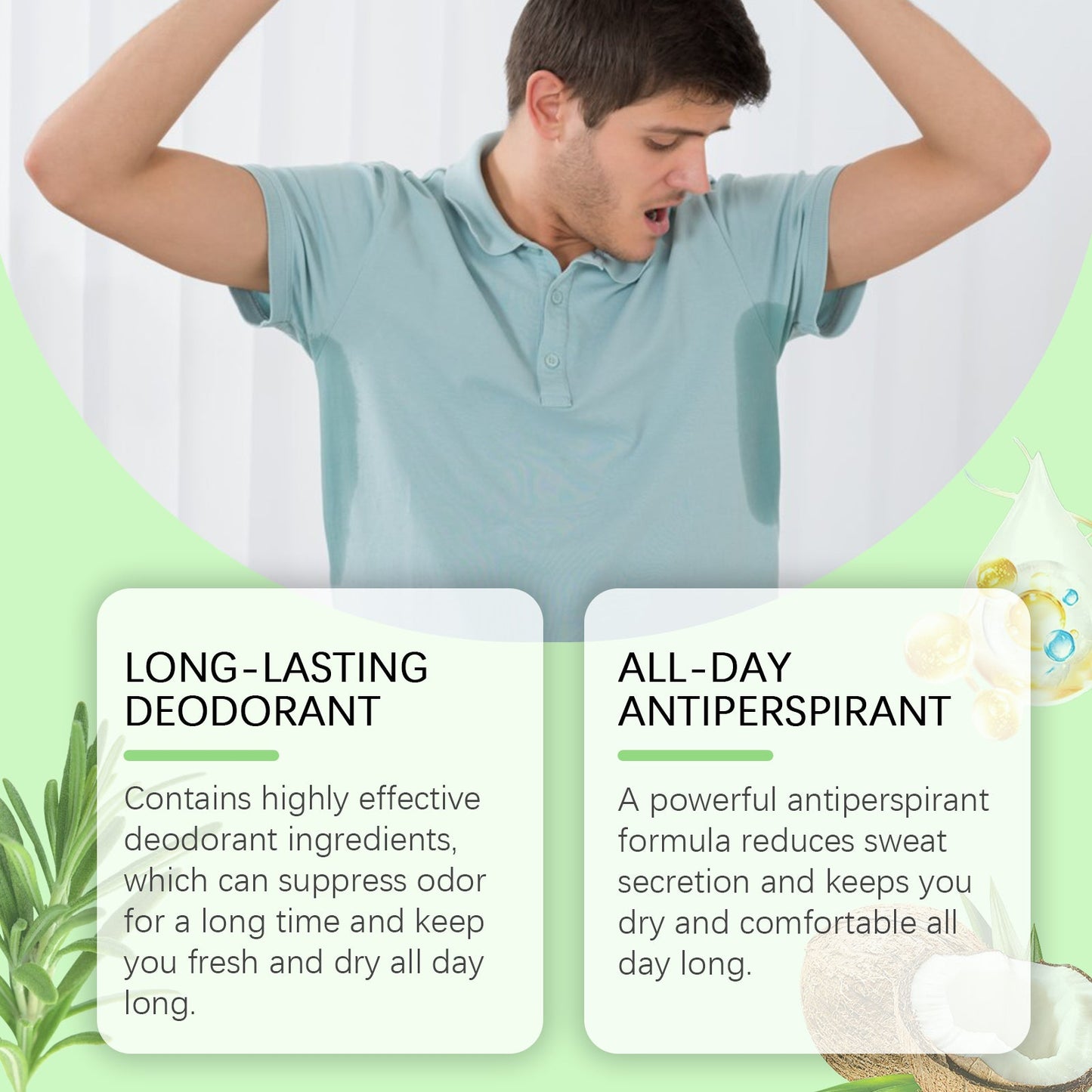 Underarm Treatment Spray, Lasting Fragrance Improve Body Odor Underarm Odor Clean And Moisturizing Body Care - Korvel