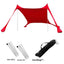Family beach tent, large pop-up parasol, beach shelter, sun shade. Stable poles with portable carry bag. Outdoor shade. - Korvel
