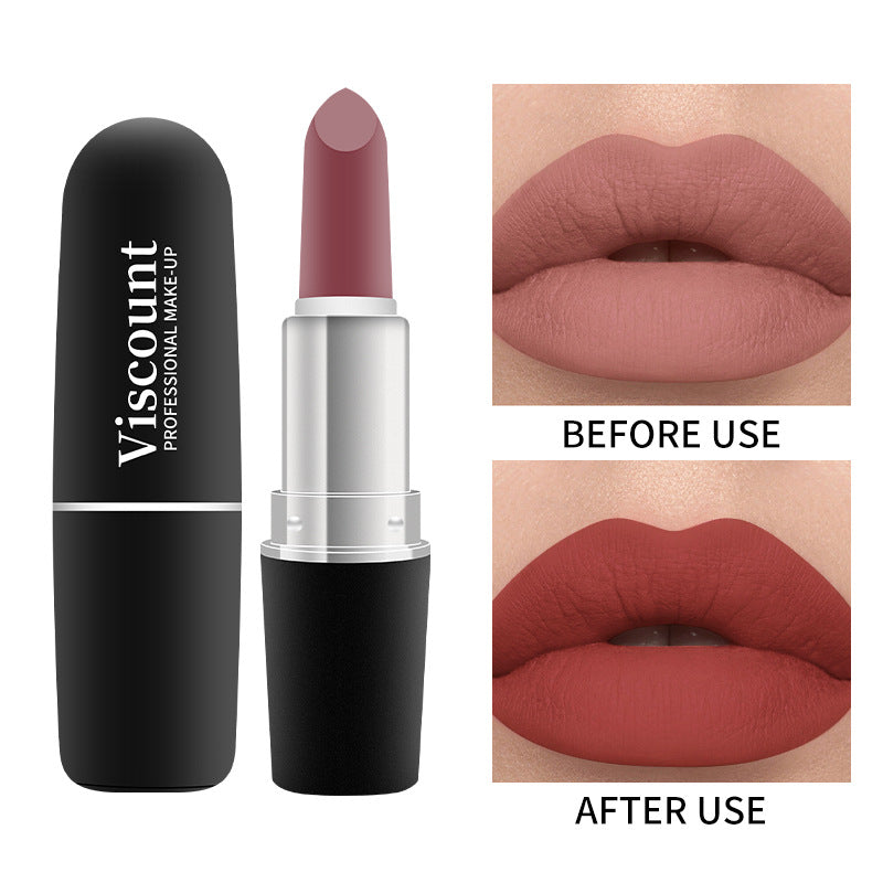 New Frosted Bullet Fog Matte White Lipstick Small Pepper 12 Color Moisturizing Lipstick - Korvel