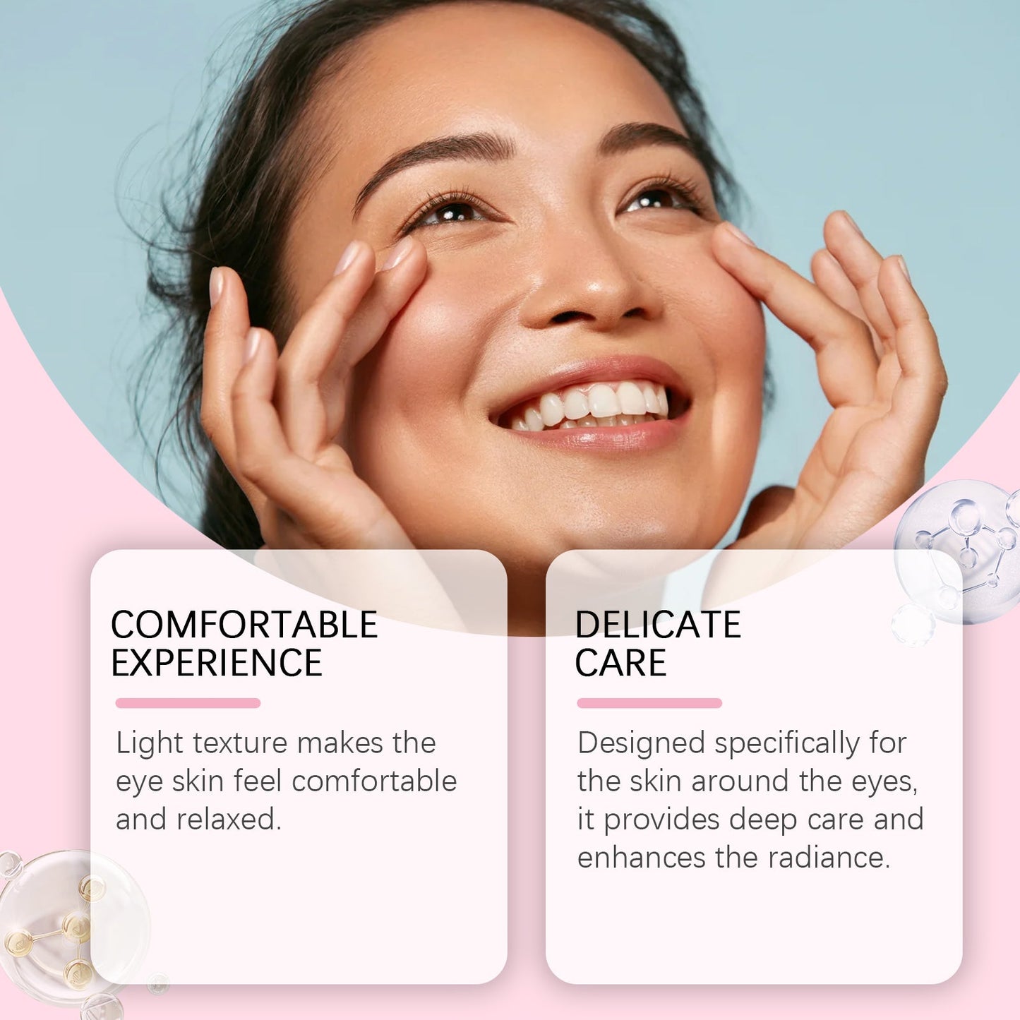Collagen Eye Cream, Moisturizes Skin Around Eyes, Reduces Dry Lines, Moisturizes And Soften Eyes - Korvel