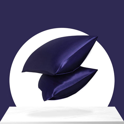 Simulation silk solid color polyester pillowcase envelope pillow pillow cases pillow pair multi-color - Korvel