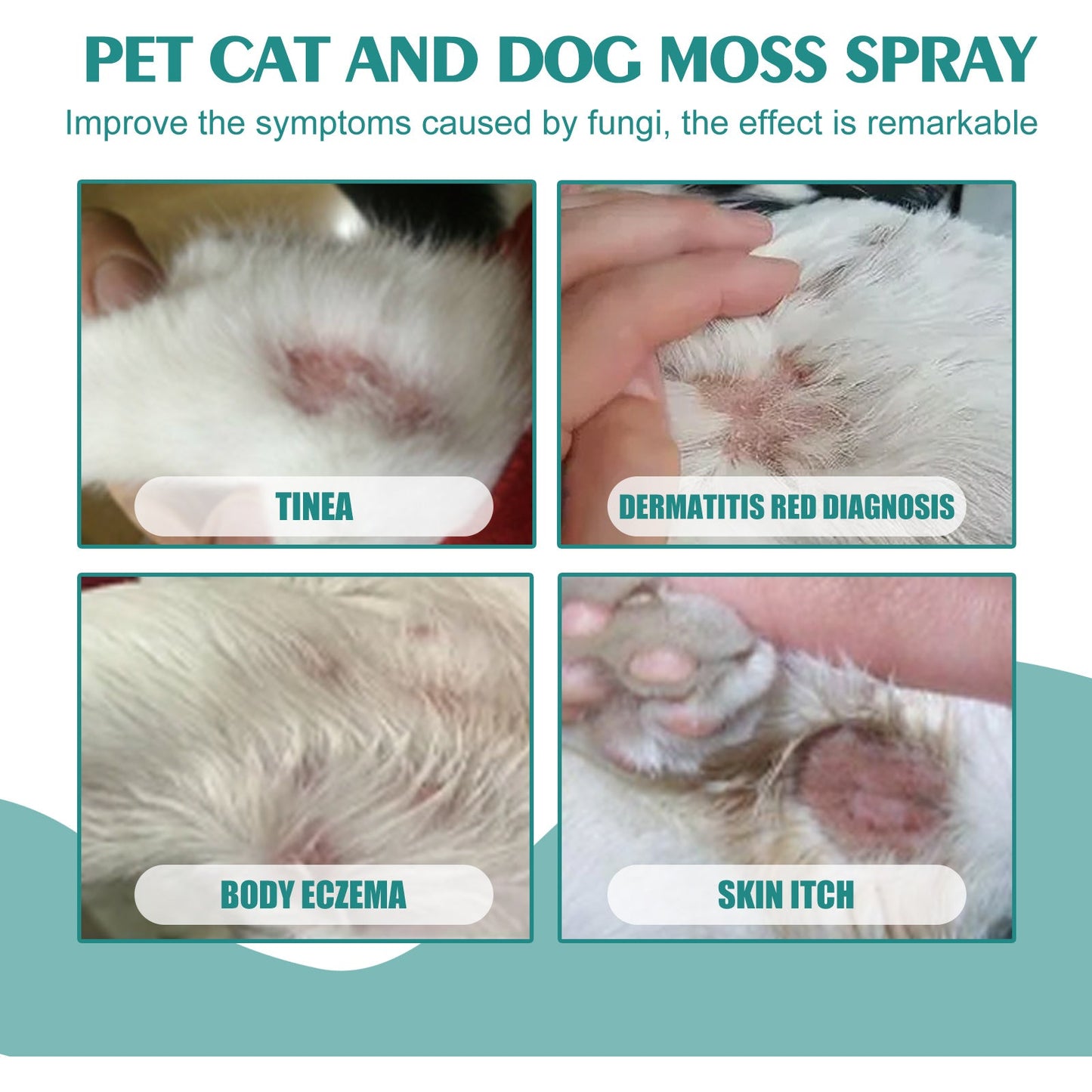 Spray Premium para Alivio de Piel de Mascotas para Gatos y Perros