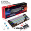 68 keys, 60% keyboard, customized color blocked keycaps, RGB mechanical keyboard, MINI set, plug-in blue axis ice blue disc - Korvel