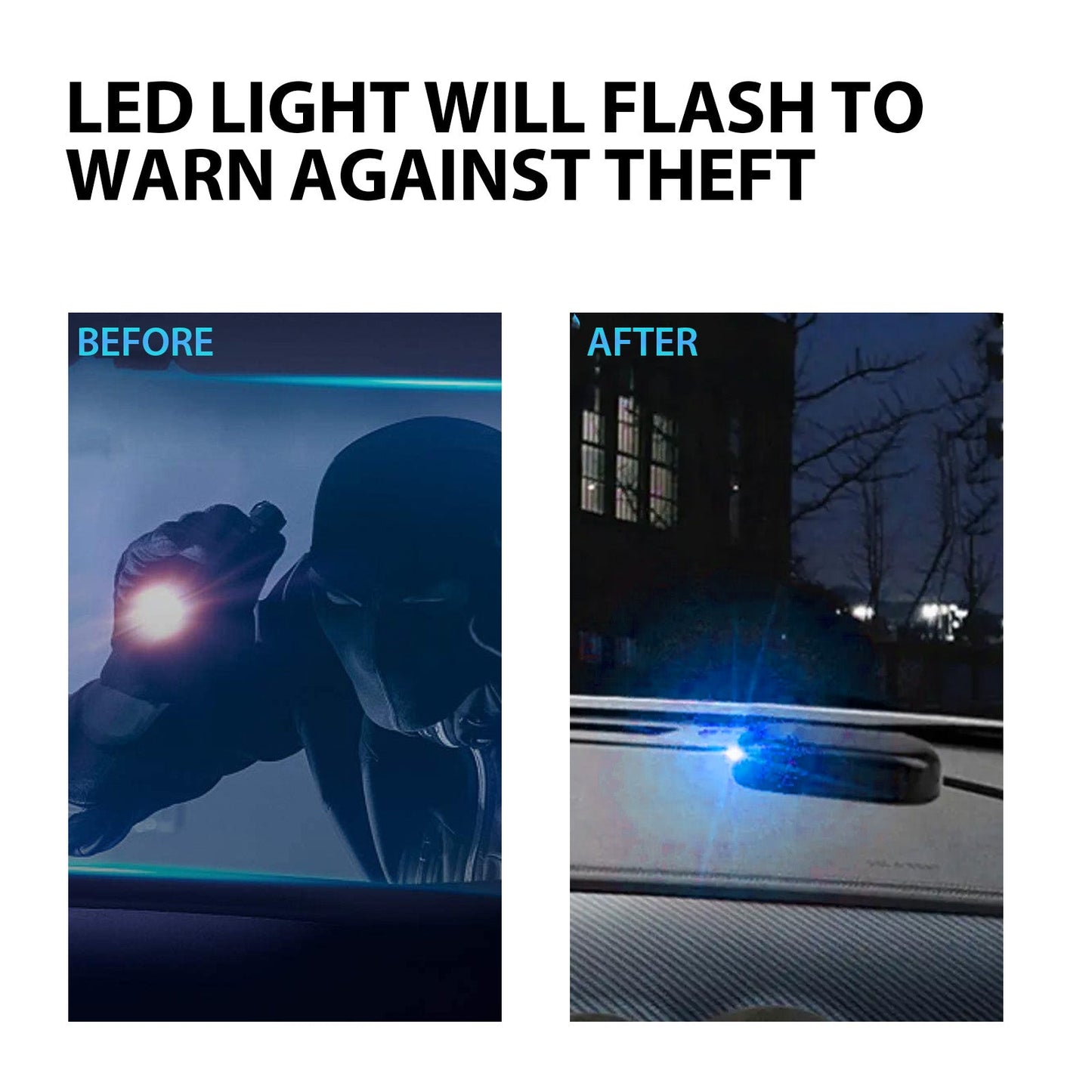 Premium Anti-Theft Car Alarm Light with Induction Technology