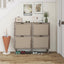 4 Door Shoe Rack, Freestanding Modern Shoe Storage Cabinet, for Entryway - Korvel