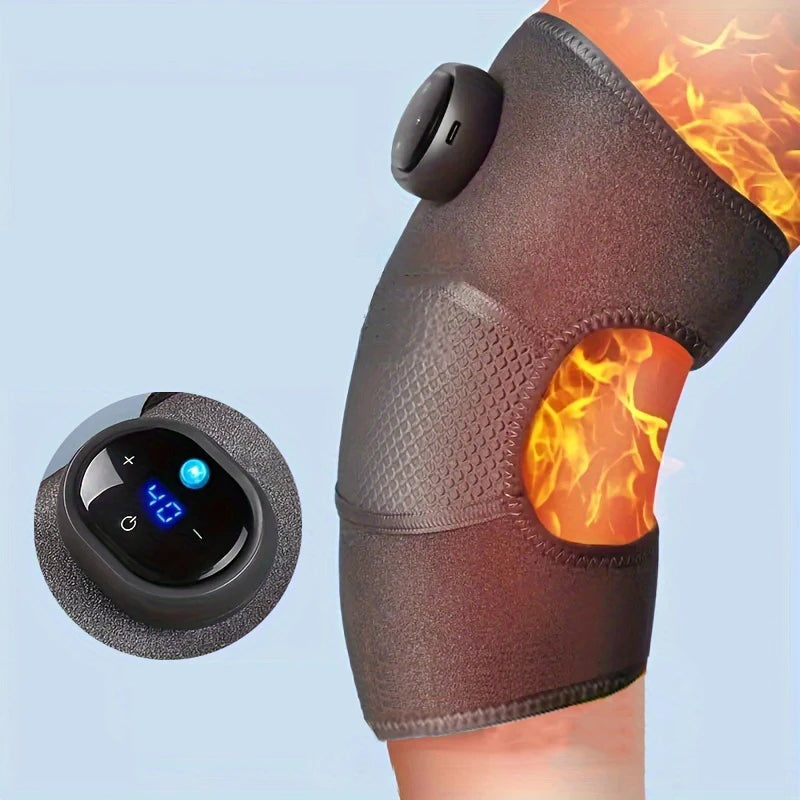 Electric heating knee pad self heating knee massager for keeping warm and treating pain in the knee joints of elderly cold legs - Korvel