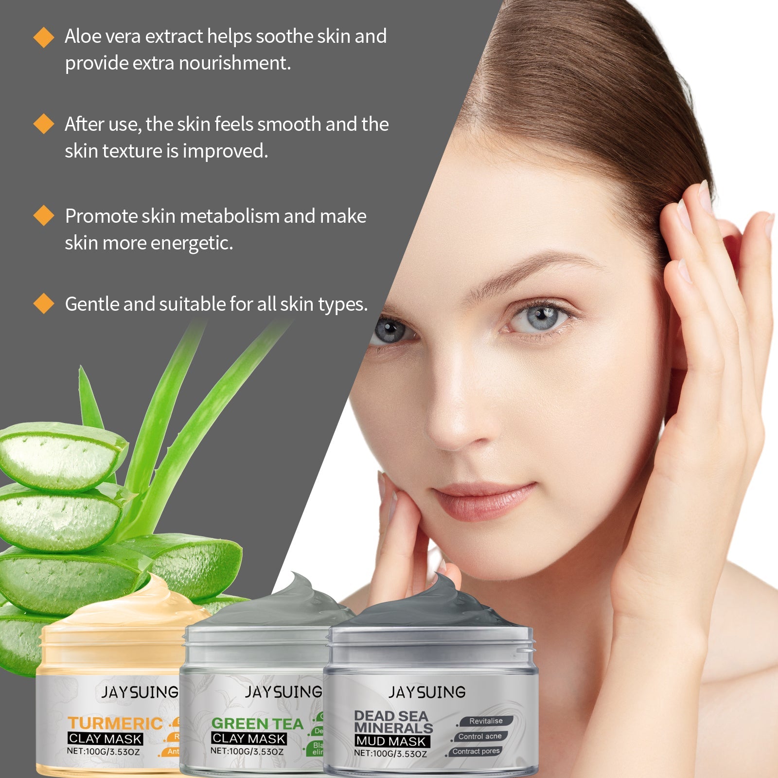 Facial Mud Mask Series Moisturizes And Controls Oil, Firming And Smoothing Facial Skin To Even Skin Tone - Korvel