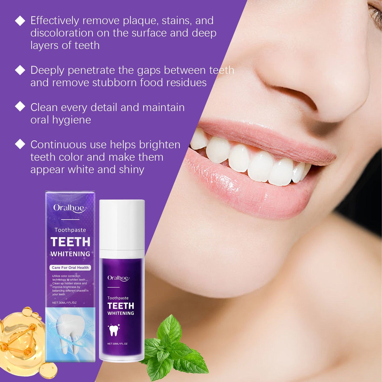 Premium Purple Toothpaste for Daily Oral Care