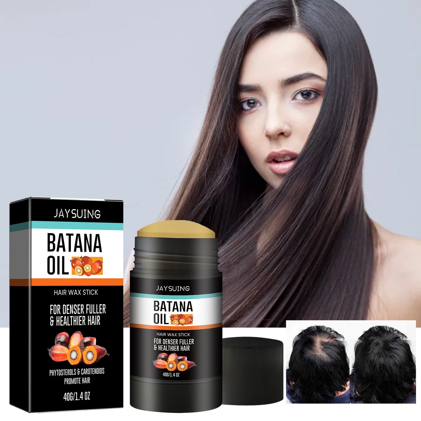 Batana Hair Wax Stick para un Estilo y Brillo Duraderos
