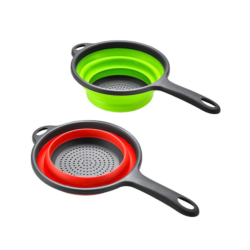 Retractable Long Handle Drainage Basket for Fruits & Vegetables