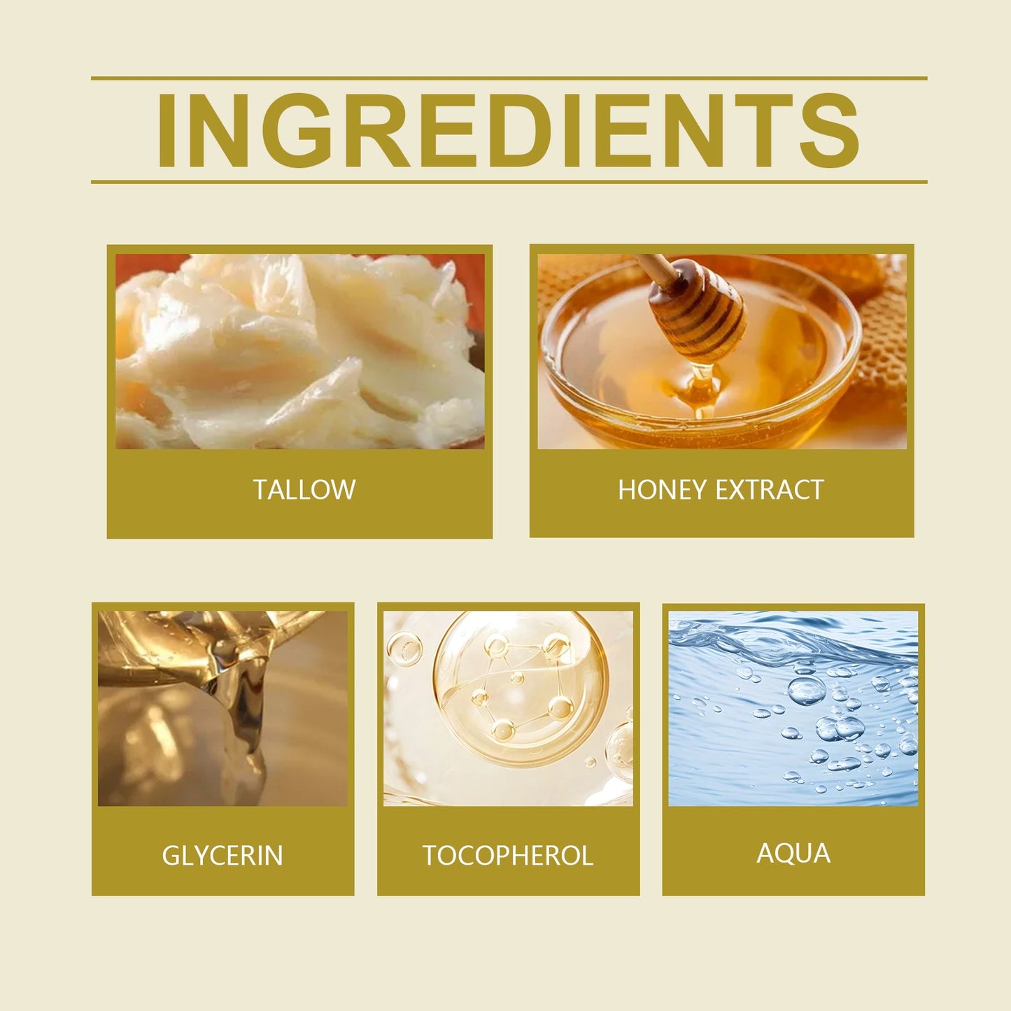 Tallow Honey Facial Moisturizer - Hydrating Skin Cream