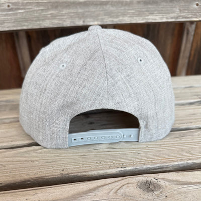 Whiskey Bent High-Profile Snapback Cap - Heathered Grey - Korvel