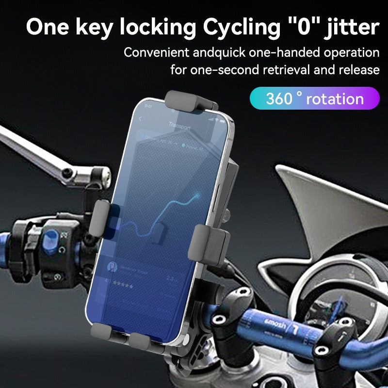 Support de mobile à 360 degrés - Support de téléphone antichoc pour vélos