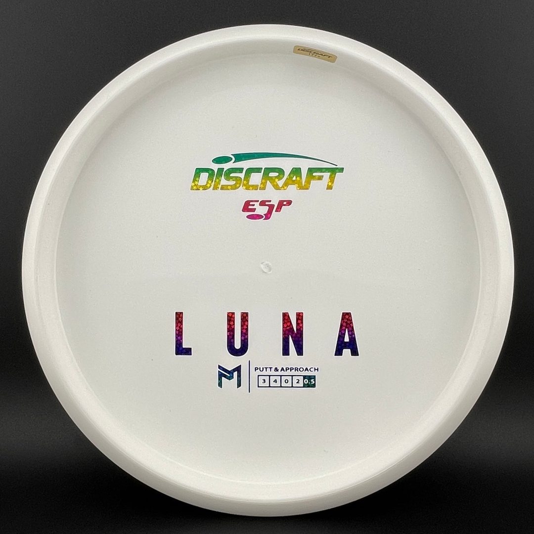 White ESP Luna Disc Golf Putter - Dyer's Delight