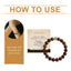 Pulsera Decorativa de Cuentas de Sándalo con Alambre Dorado
