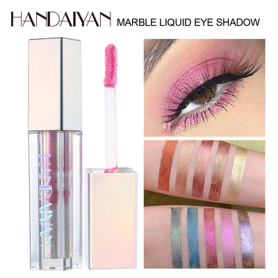 HANDAIYAN Eye Shadow Marble Liquid Eye Shadow Color Shine Diamond Chameleon Pearl Liquid Eye Shadow - Korvel