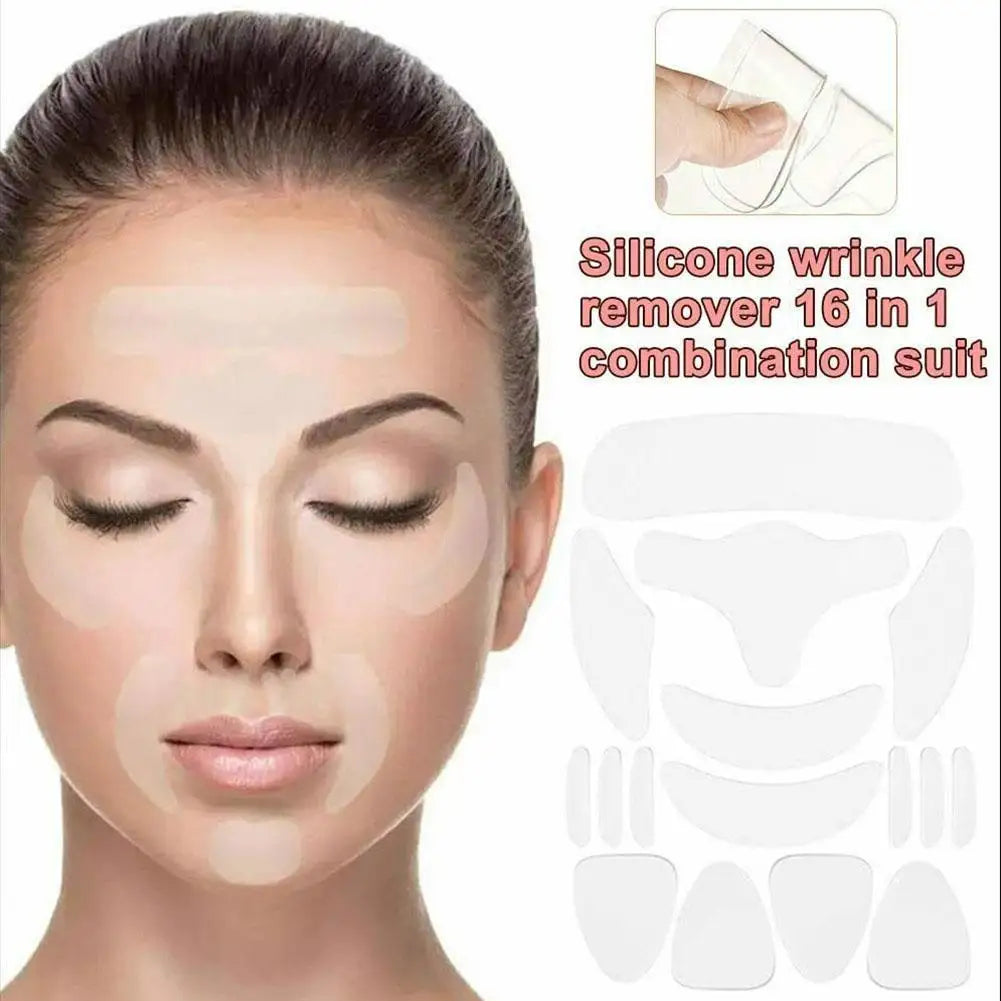 Ensemble de 18 Patches Faciaux en Silicone Réutilisables