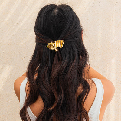Elegant Alloy Concave-Convex Hair Clip