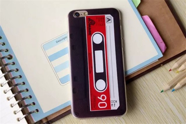 Cassette Tape Tpu silicone Case For Coque Apple iPhone 5 5s se 6 6s 6plus 6s PlusCases Camera Back Cover Capinha Vintage Fundas - Korvel