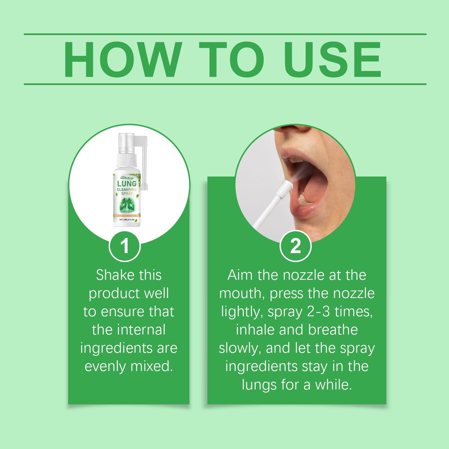 Spray corporel aux herbes pour une haleine rafraîchissante et des soins