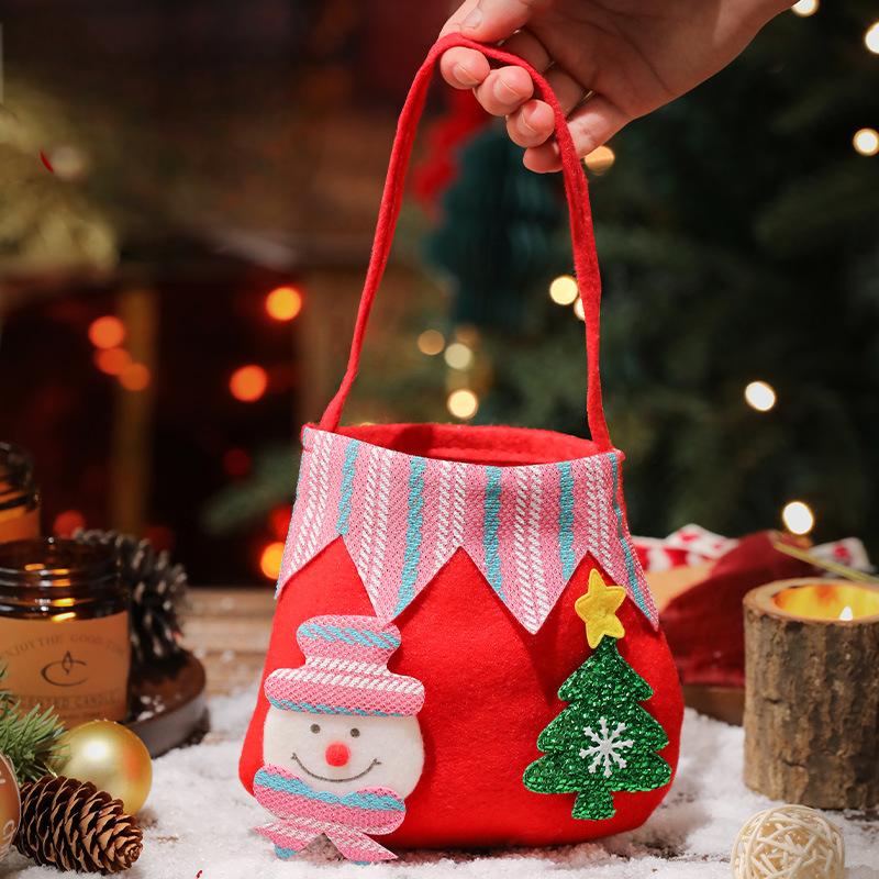 Christmas Safe Fruit Bag, Apple Bag, Christmas Gift Bag, Santa Claus, Snowman, Elk, Kindergarten Decoration Candy - Korvel