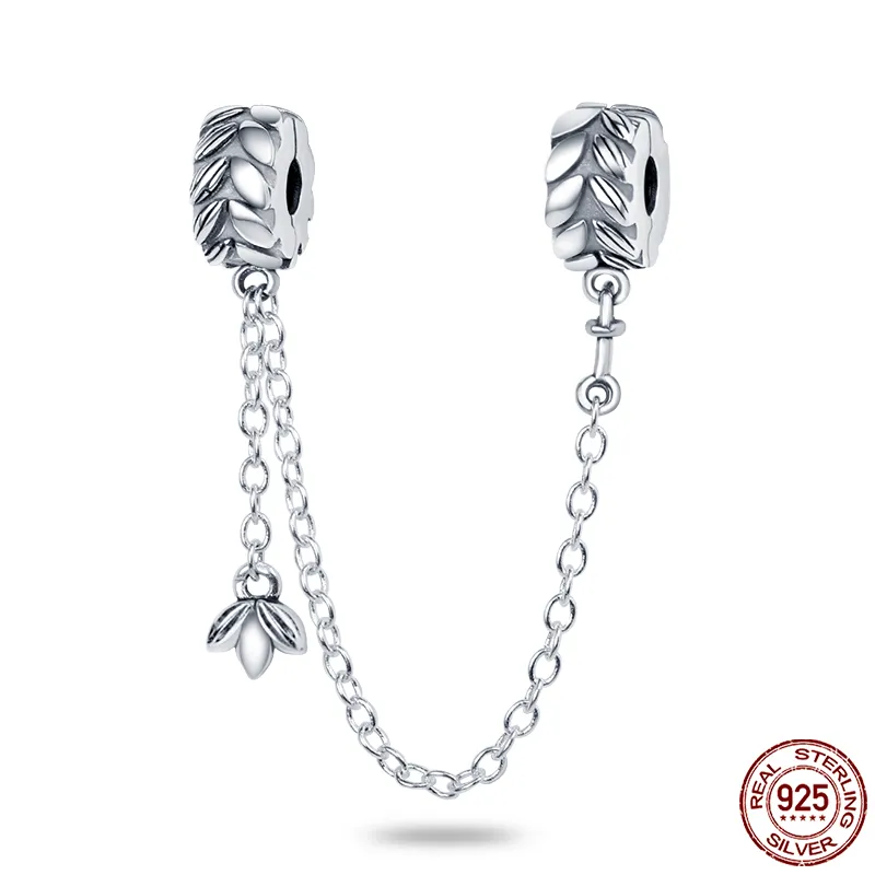 Pendentif en argent sterling S925 avec perles pour bracelets de la famille Pan