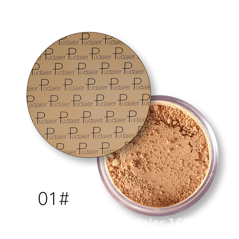 Pudaier Mineral Matte Pearlescent Loose Powder High Gloss Repair Powder Concealer Fixing Powder - Korvel