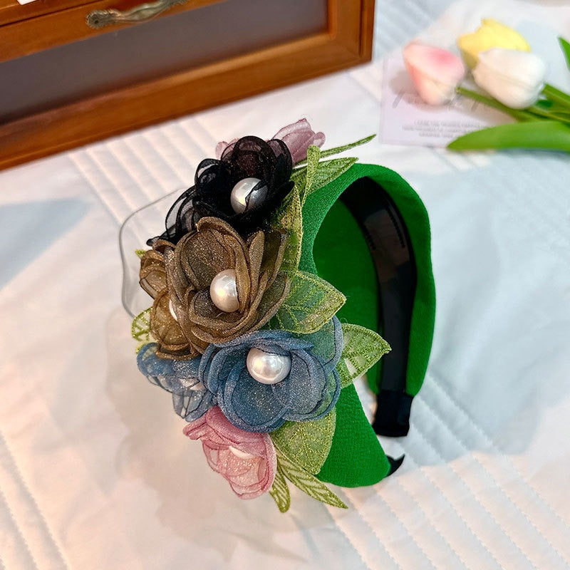 Handmade Fabric Headband for Fashion Flower Series - Korvel