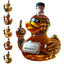 10 Oz Middle Finger Duck Bottle - Funny Whiskey Duck Decanter. Great Prank Decoration for Bar, Office or Home - Korvel