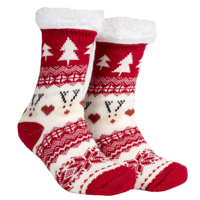 Chaussettes de Noël en peluche douces pour un confort hivernal