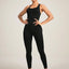 Crisscross Back Sleeveless Active Jumpsuit - Korvel