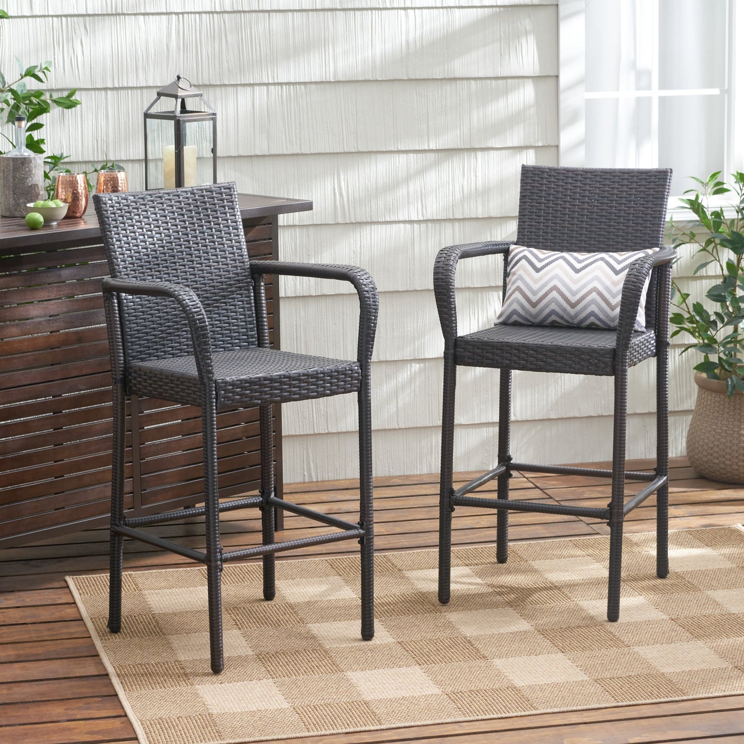 Littleton Barstool - Elegant Brown Design