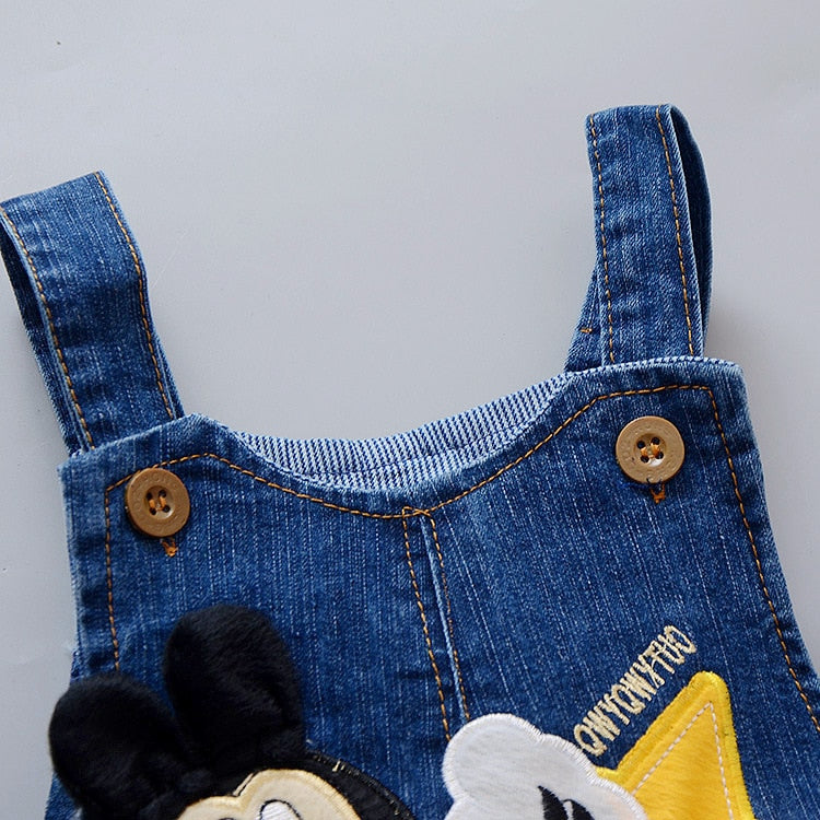 Pantalons en denim cartoon pour bébés garçons - Confortables et élégants