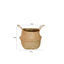 Scandinavian Style Wicker Handbasket Flower Pot Rattan Weave Plant Grass Woven Floor Folding Wicker Basket Weaving - Korvel