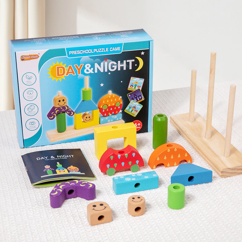 Creative building blocks, children's puzzle board games, kindergarten enlightenment, early education, puzzle toys, gifts - Korvel