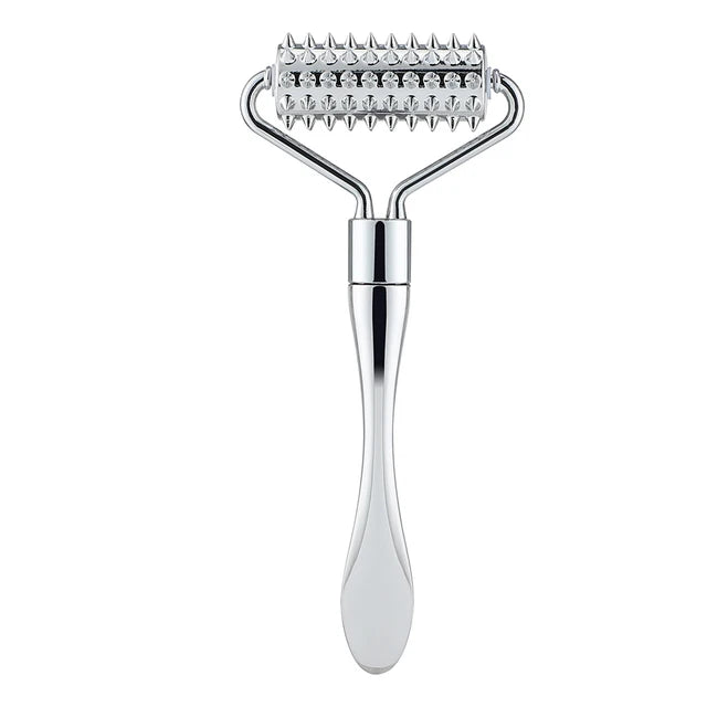 Rouleau de visage et outil de massage en acier inoxydable premium