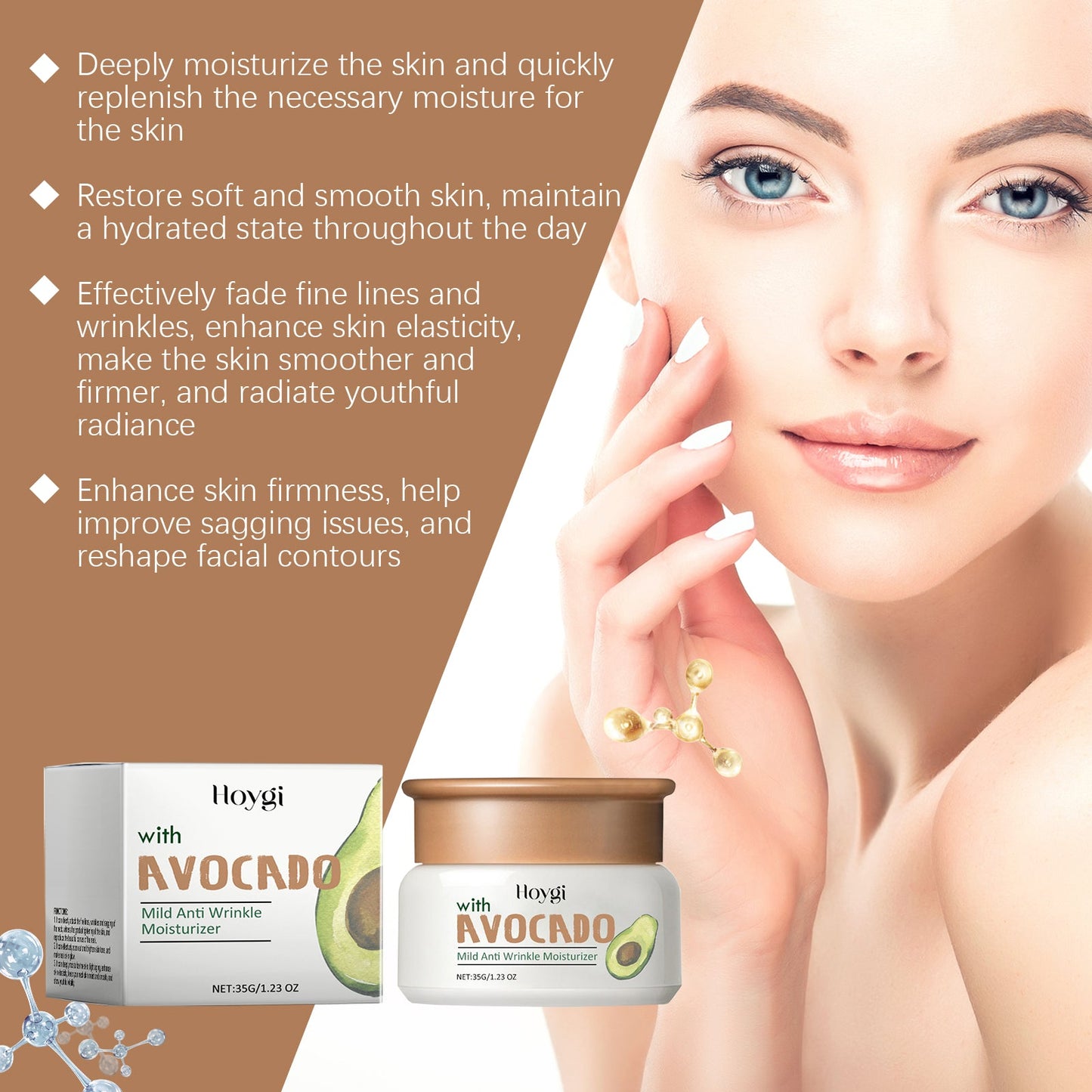 Avocado Moisturizing Cream for Soft and Hydrated Skin