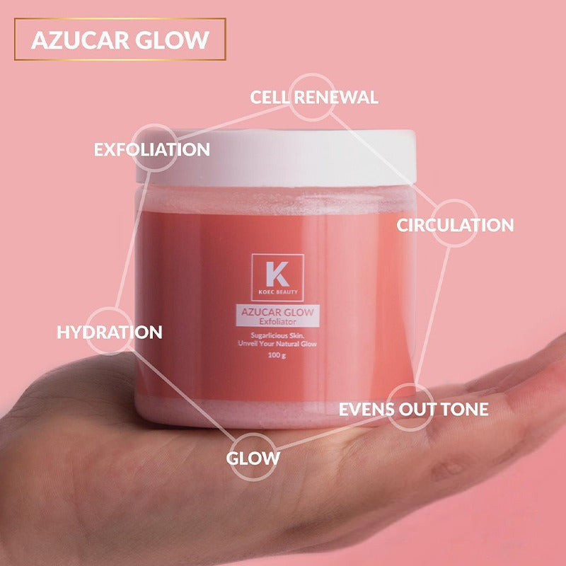 KOEC Exfoliante Facial de Azúcar - Exfoliador Hidratante