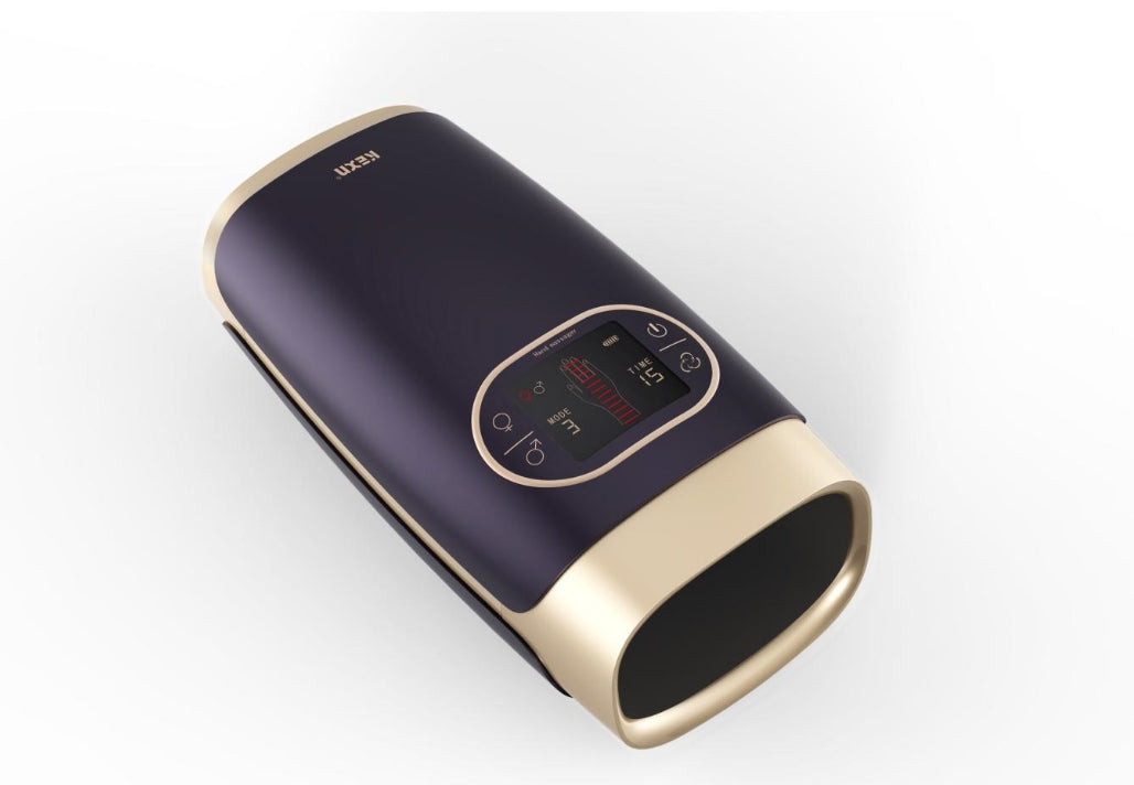 Masajeador de Mano con Bolsa de Aire Calentada y Control Táctil LCD