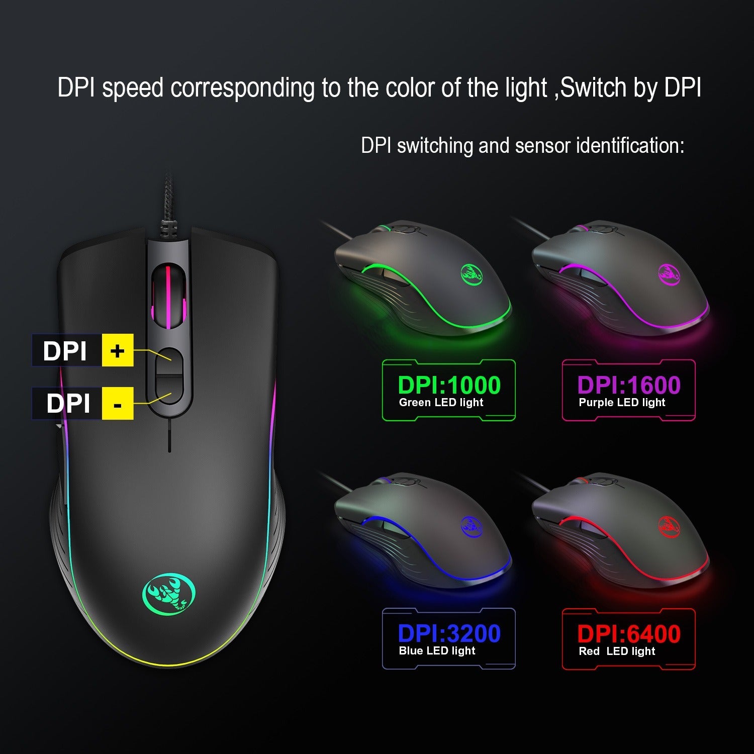 Suspended keycaps with real mechanical feel illuminated RGB keyboard and mouse game 104 keyboard and mouse wired set - Korvel